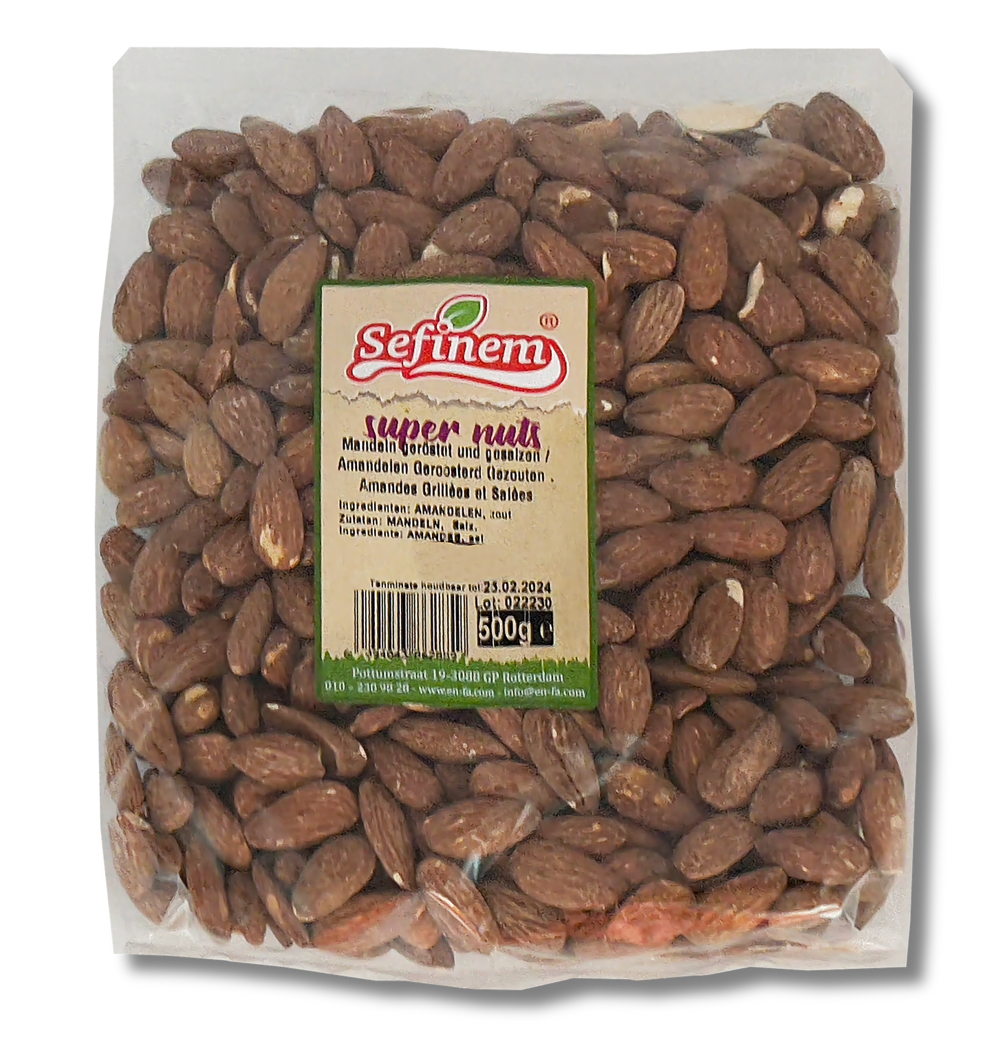 Amandelen (geroosterd & gezouten)- Mandeln (gerostet & gesalzen) Amandes (rôti salé) (gezouten amandelen) 500g
