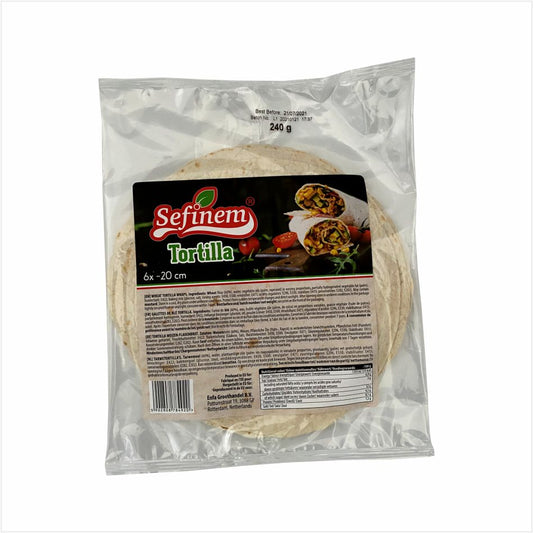 Sefinem Tortilla 6stuk (Bazlama - 6 Adet) 20 cm